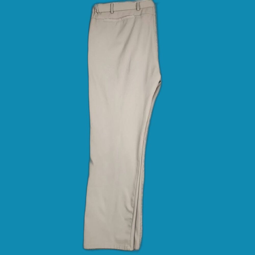 Roundtree & Yorke Men's Biege Performance Pants Size W40 L30  Athleisure Casual